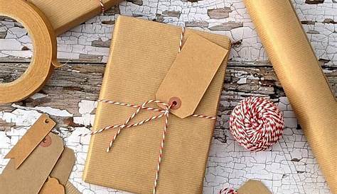 Brown Paper Christmas Gift Wrapping Ideas - Prudent Penny Pincher