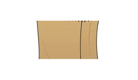 Vector Single Illustration - Brown Paper Grocery Bag Stock Vector