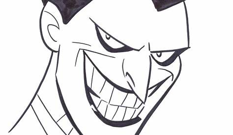 BATMAN: ANIMATED — Early sketches for The Joker, by Bruce Timm (1991)