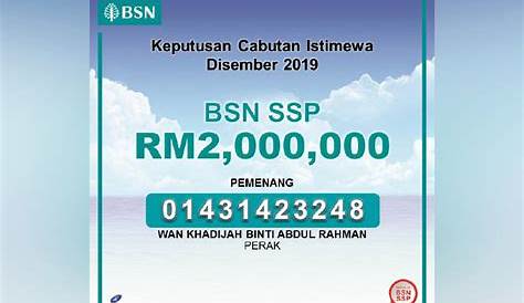 Hadiah BSN Sijil Simpanan Premium (SSP) 2021
