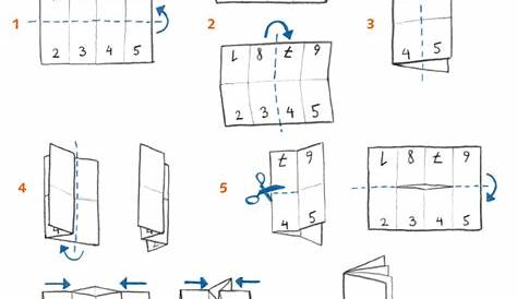 Heft falten aus einem A4 Blatt / Origami booklet - YouTube