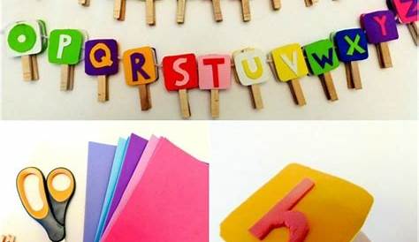 DIY Anleitung: lustige Pappbuchstaben gestalten | Basteln mit Kindern