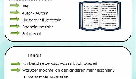 Buchvorstellung Buch Steckbrief Zum Ausdrucken | Germany Buch