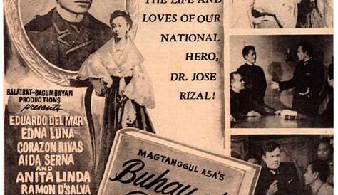 spindle: "BUHAY AT PAG-IBIG NI DR. JOSE RIZAL" (1956)