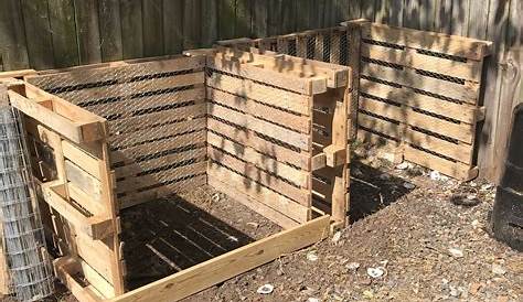 Building A Compost Bin From Pallets Shallow Thoughts Iowa New s Made Out Of