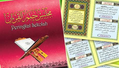 Buku Program Majlis Khatam Al Quran - DamionKu-Barnett