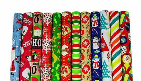 JAM Industrial Bulk Wrapping Paper, 1/Pack, Neon Trees Gift Wrap, 1042.
