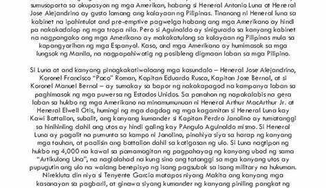 Heneral Luna Buod Ng Pelikula Tagalog