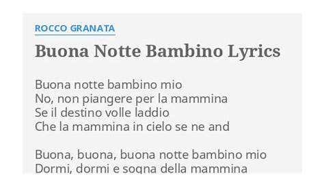Rocco Granata | Buona Notte Bambino | Vinyl (7", 45 RPM, Single