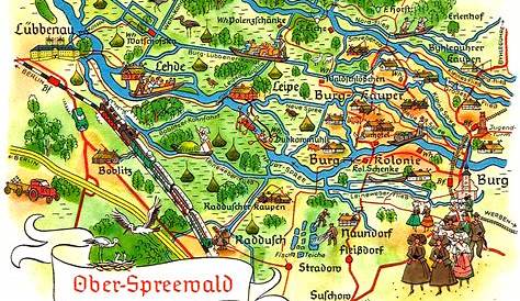 Spreewald Karte : Spreewald Lübbenau Karte | hanzeontwerpfabriek