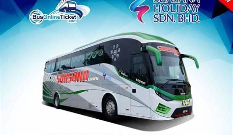 50% Offer Alor Setar to Johor Bahru bus ticket from RM 77.00