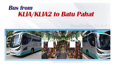Yoyo Bus, buses from klia2 / KLIA to Ipoh, Taiping, Yong Peng and Johor