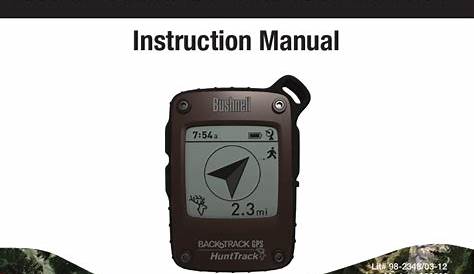 Bushnell Backtrack Gps Manual