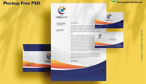 Business Card Letterhead Envelope Template Mockup » CSS Author