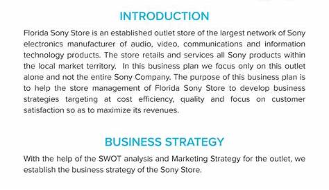 Business Plan Template For Students Pdf