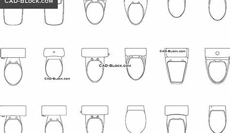 Toilet CAD Block Free Download Drawing - Cadbull