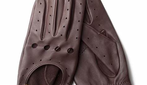 Café Leather Triton Driving Gloves - Mukama