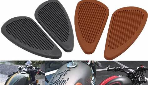 Motorcycle 3M Rubber Gas Tank Knee Pads Universal Cafe racer Triumph H