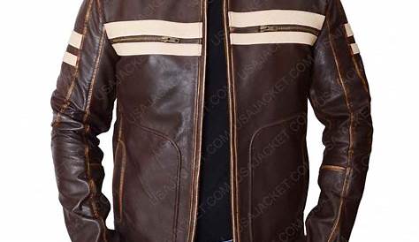 Cafe Racer Distressed Brown Leather Motorcycle Jacket | XtremeJackets