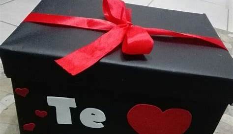 Caja decorada para San Valentín Weird Gifts, Surprise Box, Ideas Para