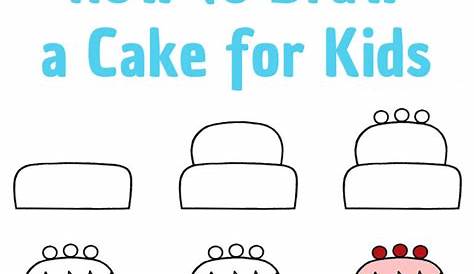 How To Draw A Birthday Cake Easy Step By Step 🎂 Cake Drawing - YouTube