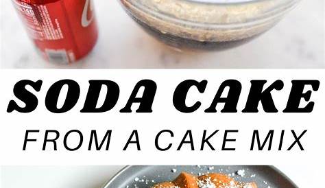 soda cake from a cake mix in a bowl