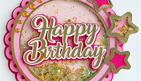 Printable Cake Topper Happy Birthday - James Golden Bruidstaart
