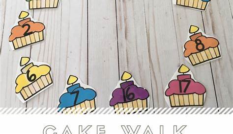 Cake Walk Numbers Printable
