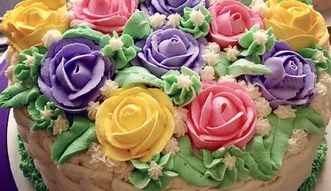 Buttercream flower birthday cake candles - Flour & Floral