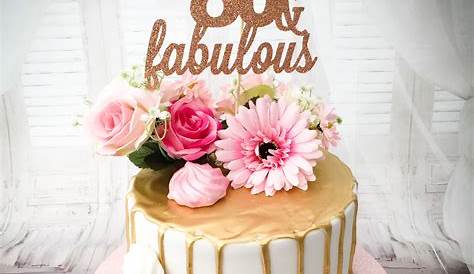 Birthday Cake Ideas For Women Vintage Style 80th Birthday Cake With