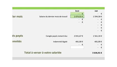 Calcul solde de tout compte - Les forums de Casamape - Casamape