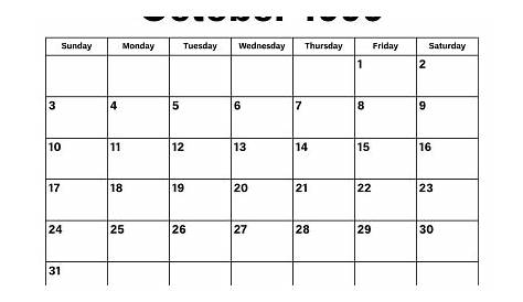 Jan Brett 1999 Calendar October grid