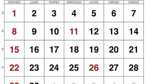 Calendario de noviembre de 2020 para imprimir gratis - Calendarena