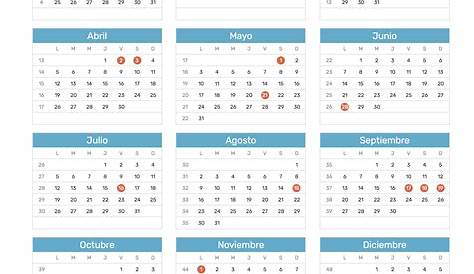 Calendario 2021 Chile Con Feriados Para Imprimir : Calendario"39LD