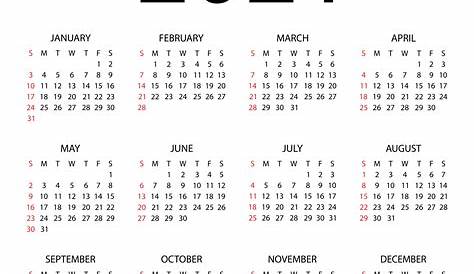 Calendario Semanas 2021 – Printable Blank Calendar Template