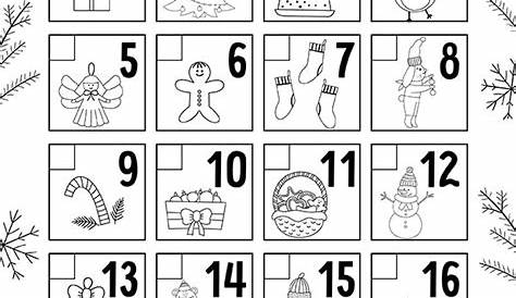 Calendario dell'Avvento per bambini - Lavoretti Creativi