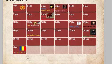 Calendario (Eventos) - Edición de servidores Metin2 - Metin2Zone