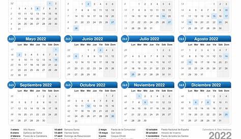 Calendario 2022 con las semanas comienzan el domingo Imagen Vector de