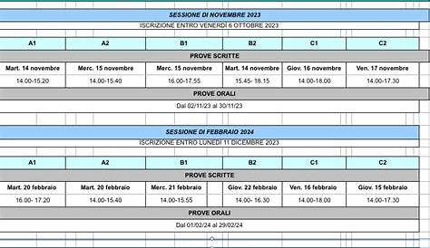 Calendario esami 2023-2024 – Alliance Française Cosenza