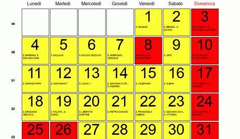 dicembre 2023 calendario gratis italiano | Calendario dicembre