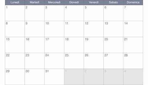 Calendari mensili 2015 da scaricare gratis
