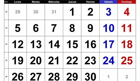 Calendario junio 2023 en Word, Excel y PDF - Calendarpedia