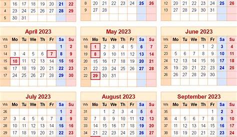 Calendars That Work 2023 - Time and Date Calendar 2023 Canada