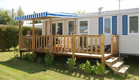 Mobilhome 2 chambres 2 sde - vue exceptionnelle sur mer ou front de mer