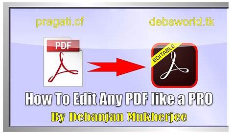 Cant Edit Pdf