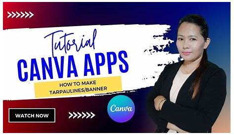 How To Make A Tarpaulin Banner Using CANVA - YouTube