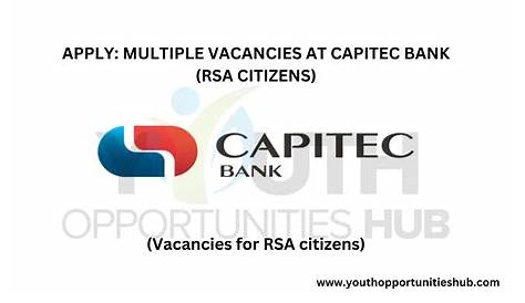 Capitec Bank Teller Opportunities 2020 - RSACareers