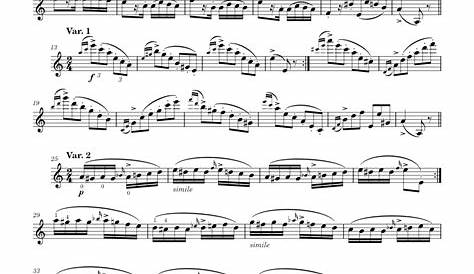 Caprice 24 Paganini Violin Sheet Music