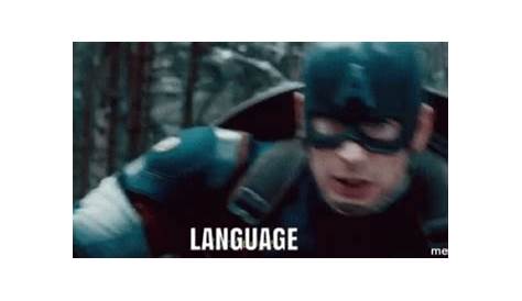 Captain America Watch Your Language Gif Animated About In Winter Soldier/bucky Barnes By Meow