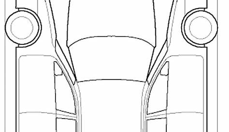 Vehicle Damage Diagram Template Sketch Coloring Page